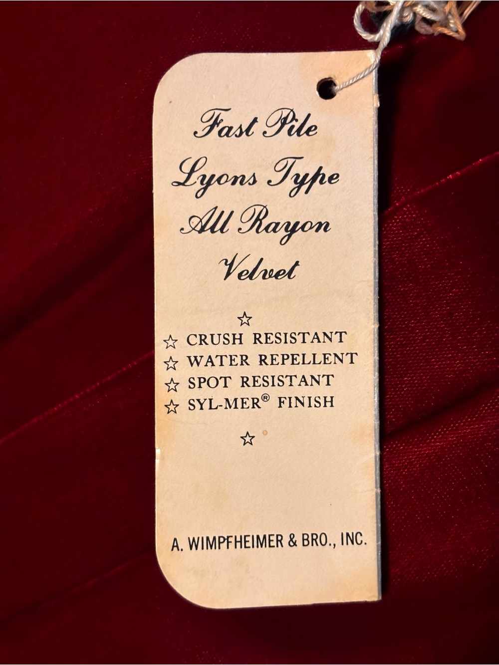 Vintage Deep Red Velvet Hooded Cape Cloak Satin Lined - Picture 15 of 16